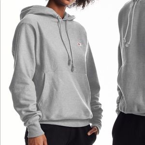 Gray champion hoodie sweatshirt